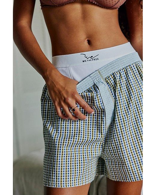 Intimately By Free People Gray Milk + Cookies Boxers