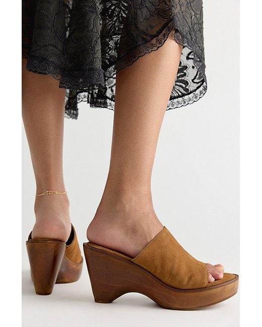 Free People Natural Cha Cha Clogs