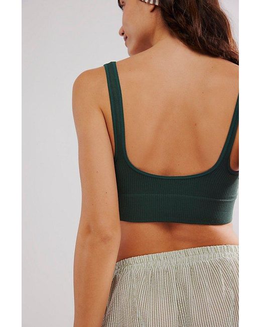 Free People Green Lost On You Bralette