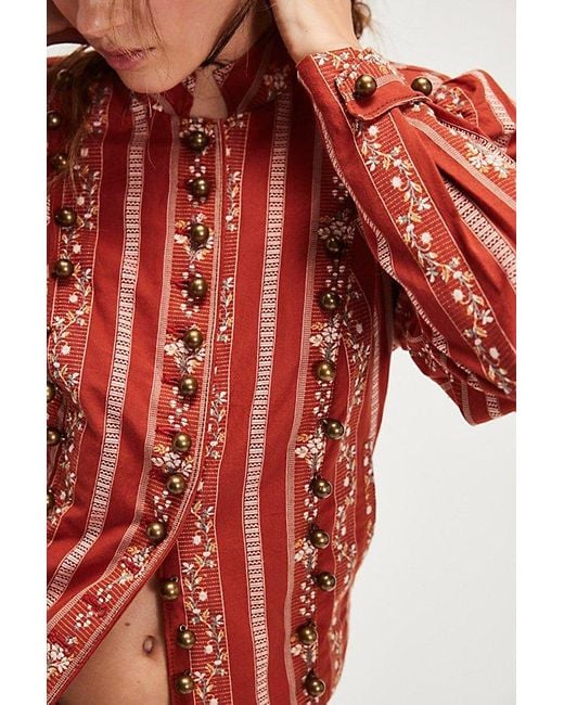 Free People Red Sorel Cottage Jacket