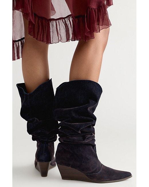 Seychelles Black Westlake Over-The-Knee Slouch Boots Shoe By