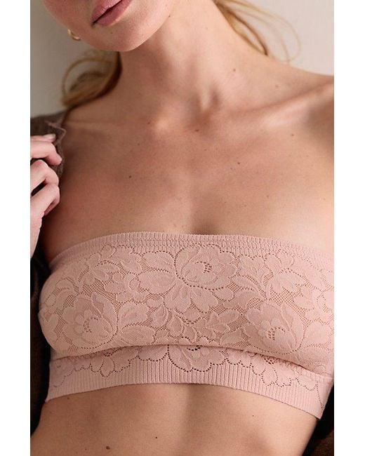 Intimately By Free People Brown Smooth Talking Lace Bandeau By