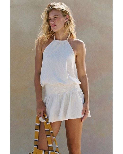 free-est White La La Luz Mini Dress By
