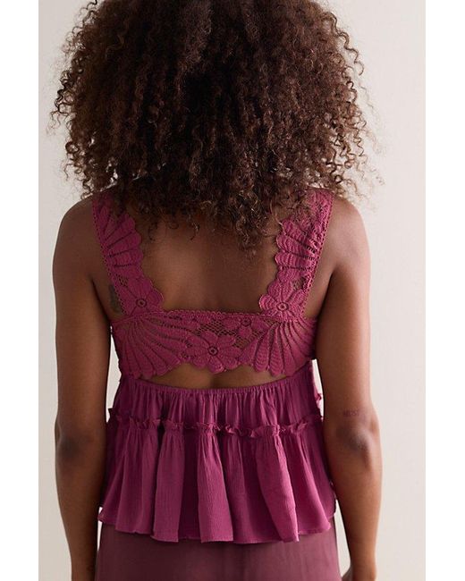 Intimately By Free People Red Petal Party Shapeless Cami By
