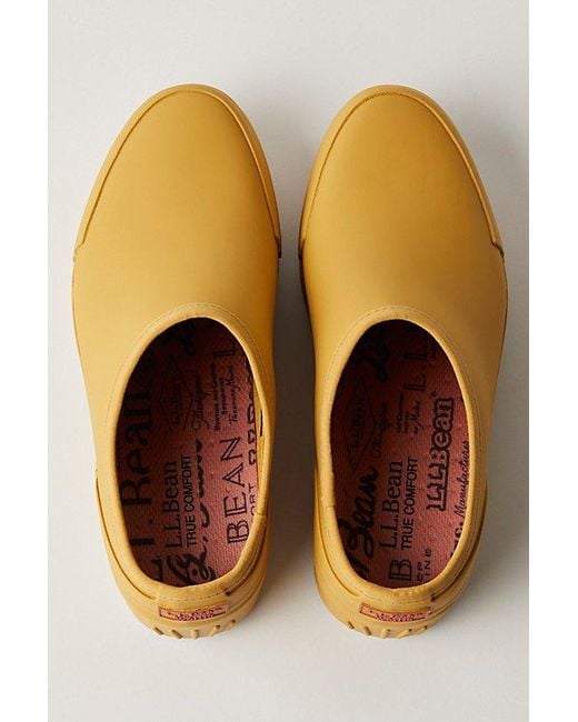 L.L. Bean Orange L. L.Bean Light Wellie Garden Clogs