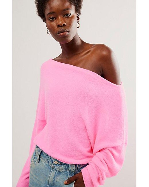 Free People Pink Reyna Sweater