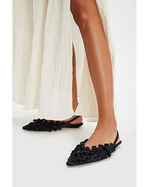 Jeffrey Campbell White Mayfair Bows Slingback Flats