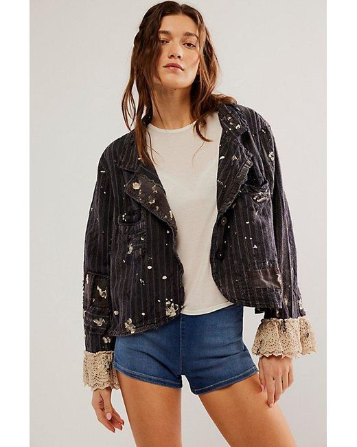 Magnolia Pearl Black Ozzy Jacket At Free People In Blue