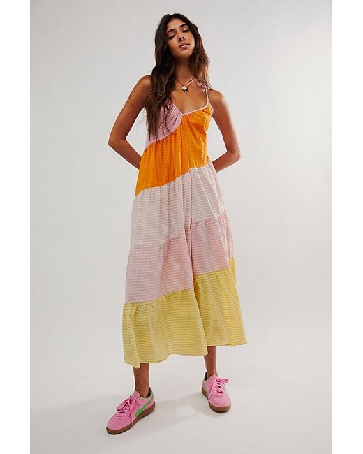 Free People Multicolor What Love Is Maxi Dress