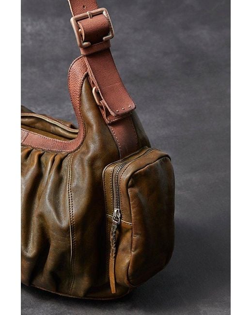 Free People Brown Hattie Hardware Shoulder Bag