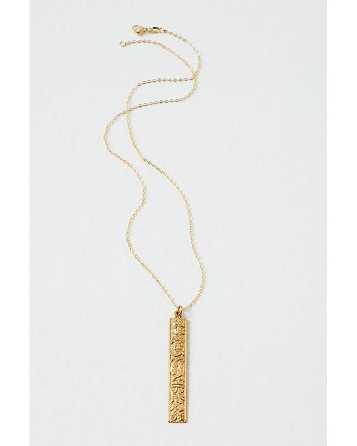 Free People Natural Jules Zodiac Necklace At In Pisces