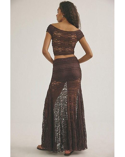 Free People Black Oh So Sweet Lace Set