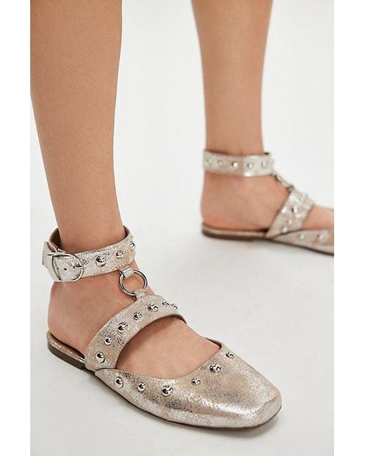 Free People Natural Camille Mystic O-Ring Flats