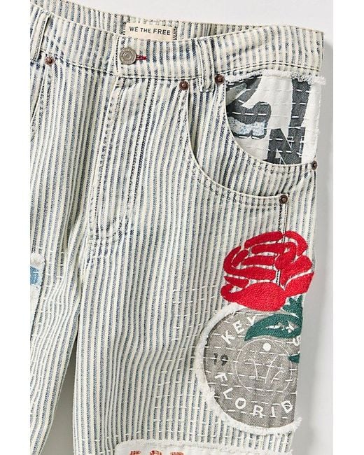 Free People Blue Lost And Found Boyfriend Jeans