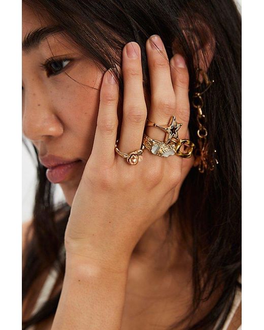 Free People Metallic Starry Sky Ring