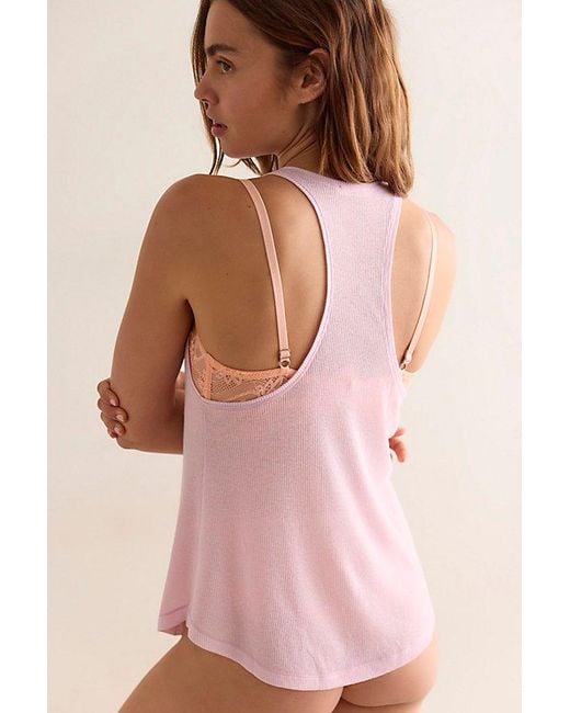 Intimately By Free People Brown Barely Bare Rib Tank Top By