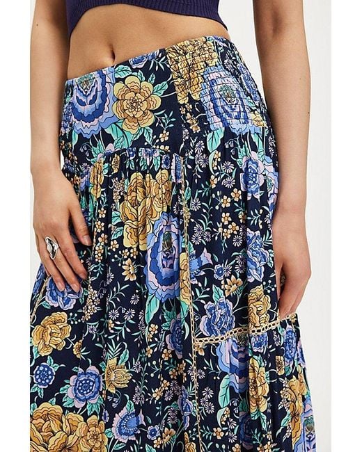 Spell Blue X Fp Full Bloom Maxi Skirt