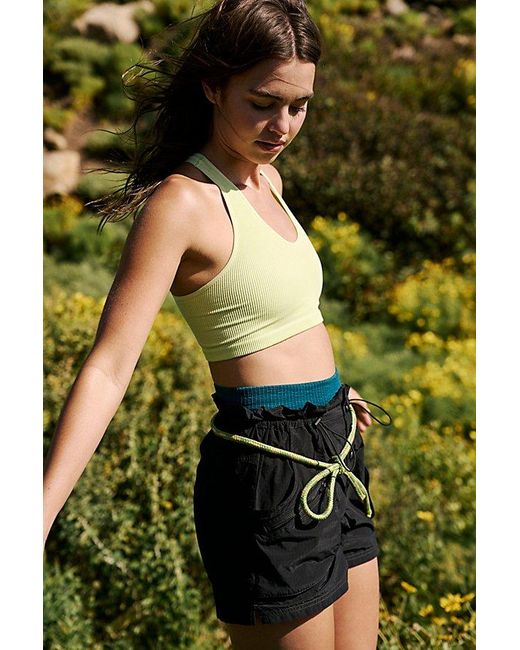 Fp Movement Black Off The Grid Solid Shorts