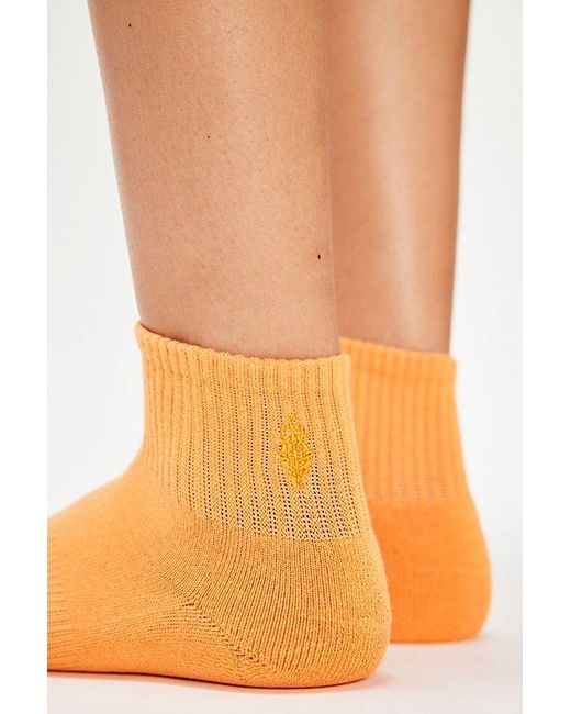 Fp Movement Orange Old Faithful Solid Socks
