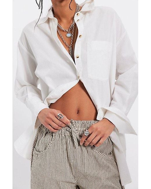 Free People Natural Something Good Pull-On Barrel Pants