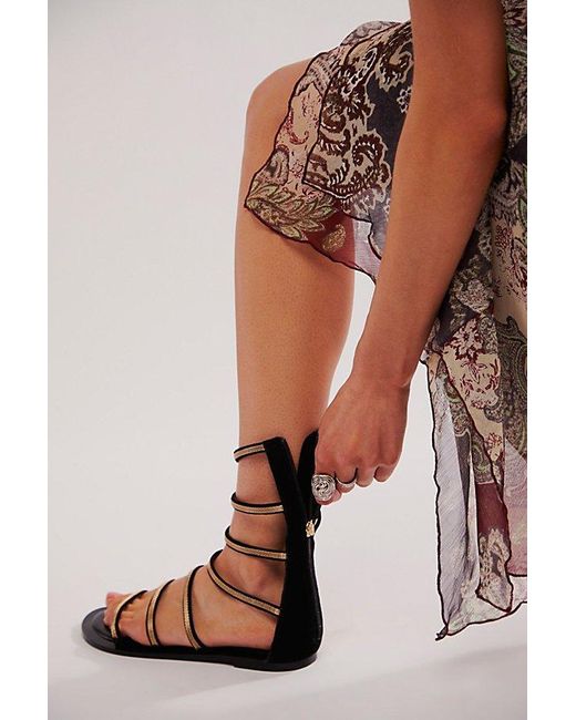 Free People Green Theia Gladiator Sandals