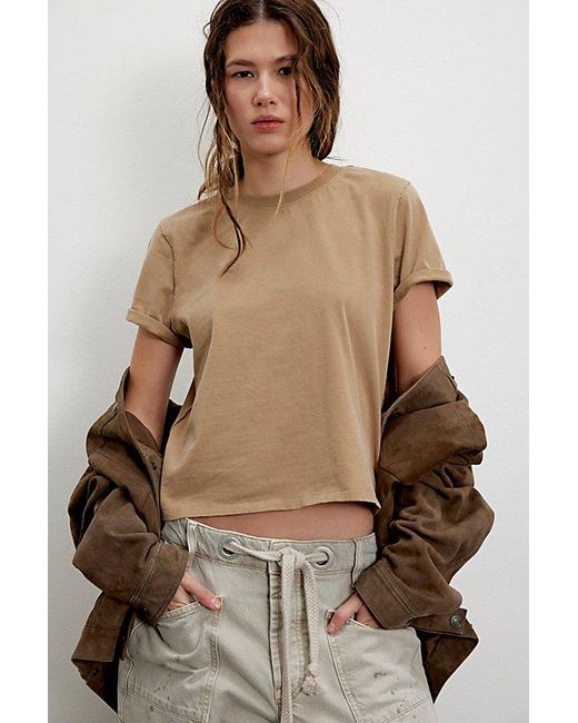 Free People Brown Everyday Tee