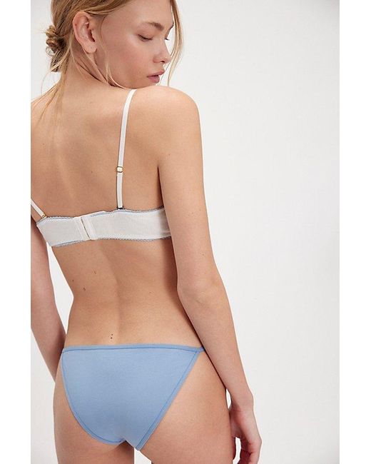 Free People White Barely There Bikini