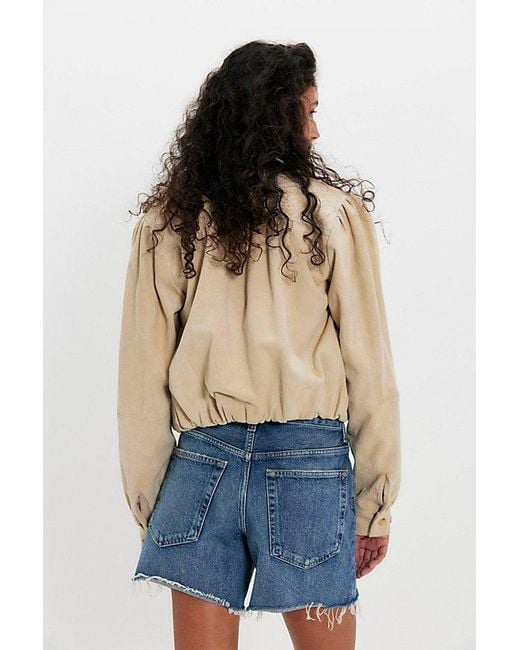 Agolde Blue Nye Denim Shorts