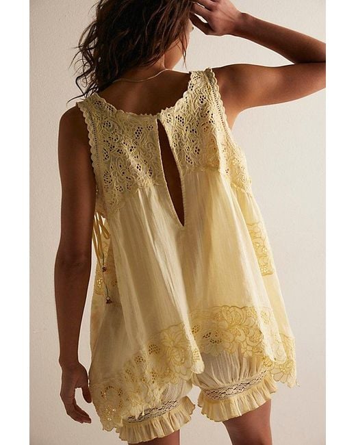 Intimately By Free People Natural Eye Catcher Bloomsie Romper By