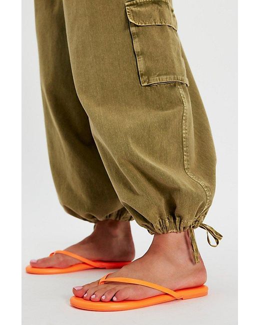 Solei Sea Green Around Town Flip Flops By