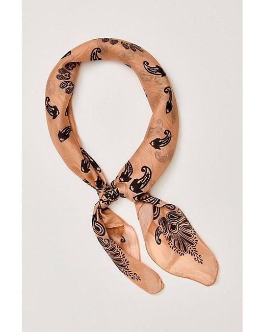 Free People Multicolor So Silk Printed Bandana