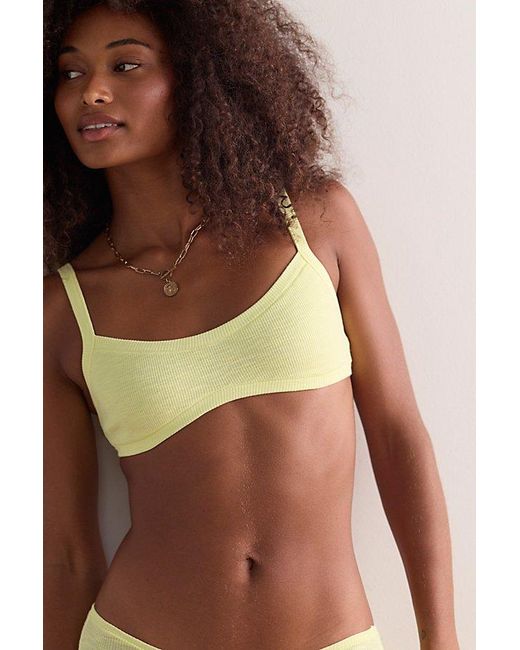 Intimately By Free People Yellow Throw On Rib Bralette By