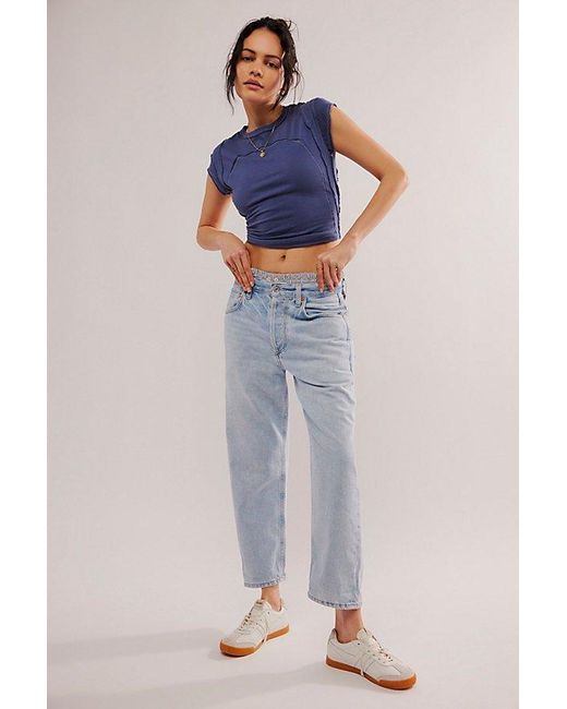Free People Blue Citizens Of Humanity Dahlia Bow Leg Jeans
