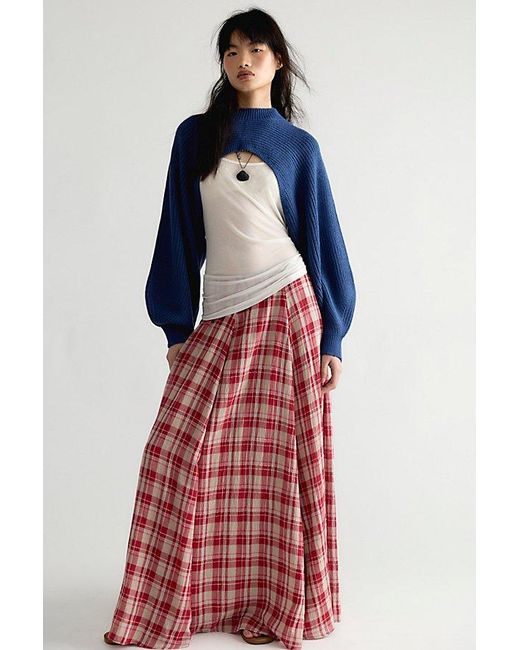 Free People Blue Emery Knitted Bolero