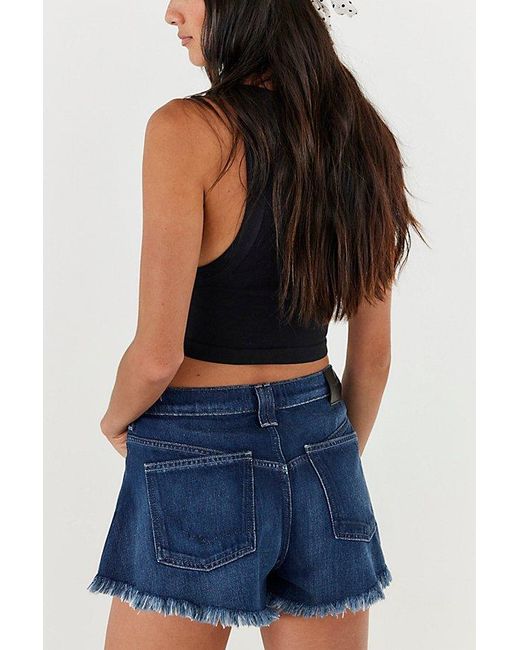 Free People Blue Sparks Fly Shorts