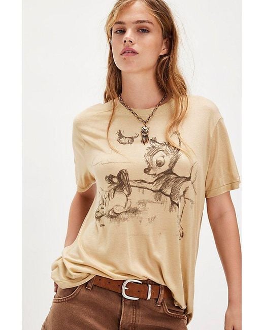 Junk Food Natural Bambi Tee By