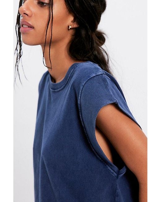 Free People Blue We The Free Atlas Muscle Tee