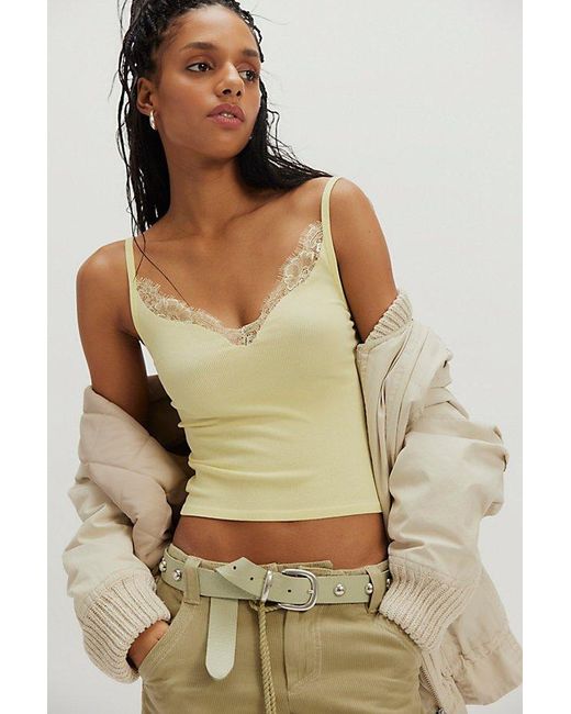 Intimately By Free People Green Your Lace Or Mine Cami By