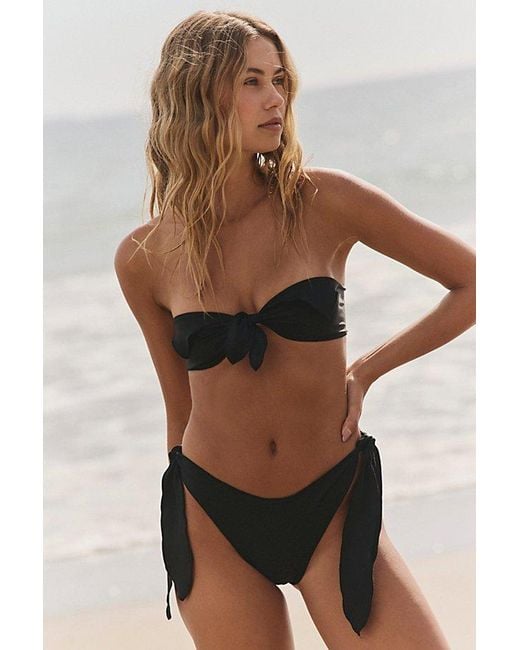 Mare Perpetua Black Bandana Bandeau Bikini Top