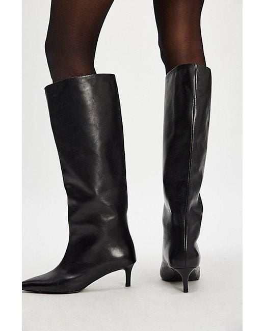 Free People Brown Kiki Kitten Heel Boots