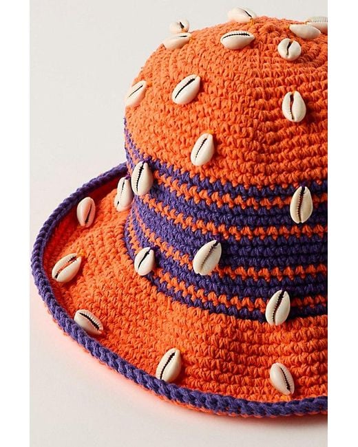 Beta Astral Multicolor Beta Al Pora Stripes And Shells Hat By