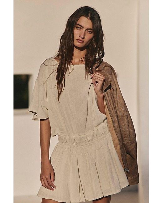 Free People Brown Sutton Mini Dress