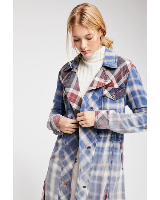 Free people store plaid jacket