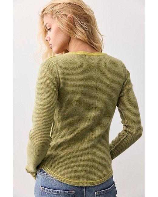 Free People Multicolor Hudson Striped Cashmere Henley