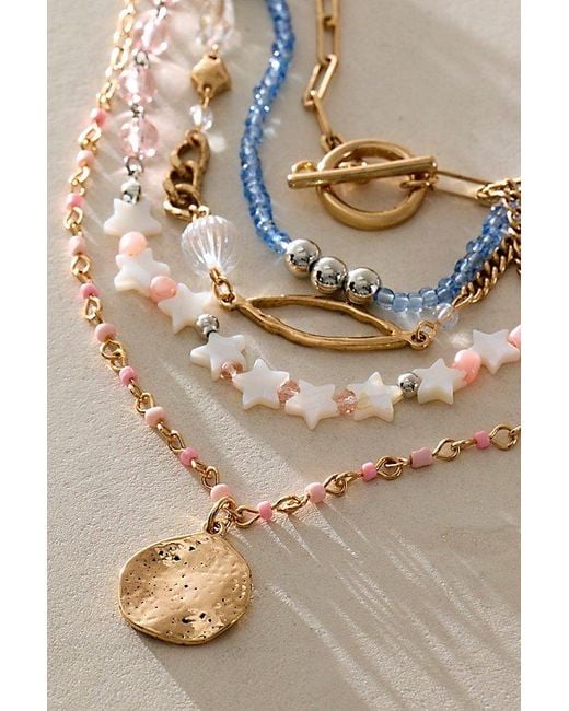 Free People Brown Starry Layer Necklace