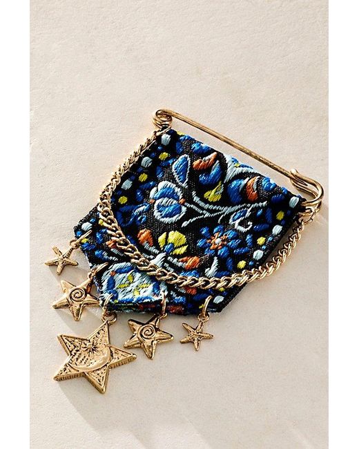 Free People Black Heirloom Brooch
