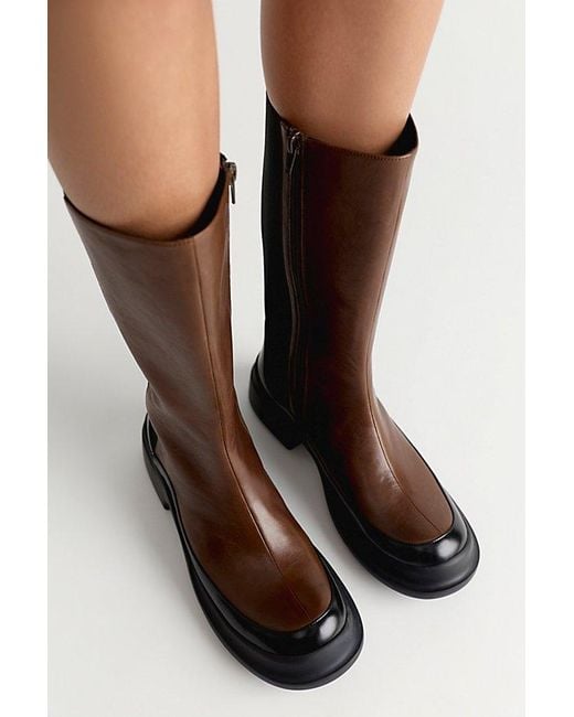 Jeffrey Campbell Black Weather Leather Boots By