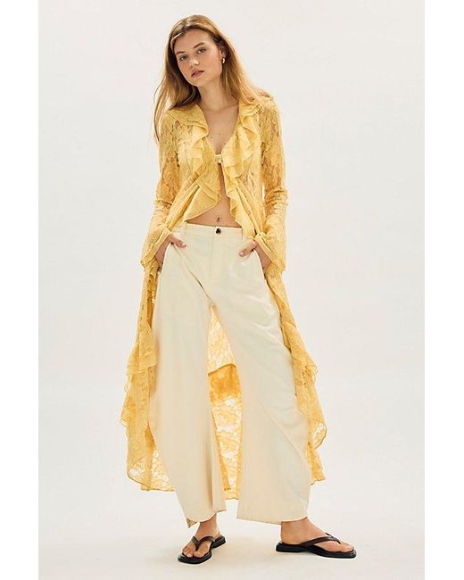 Free People Metallic Heirloom Maxi Top