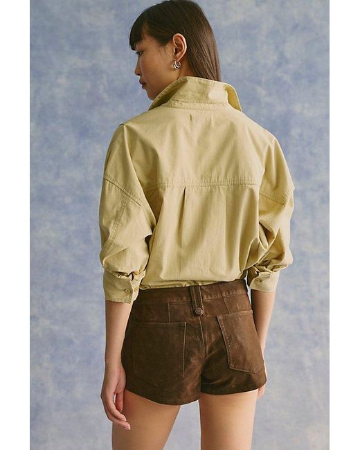 Free People Multicolor Vagabond Vegan Suede Shorts