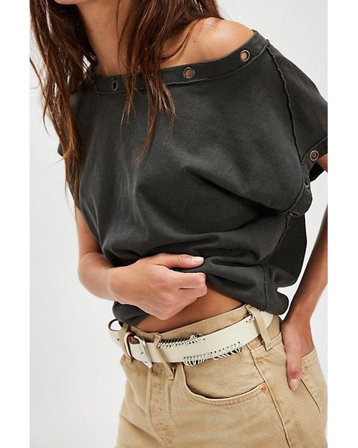 Free People Black Billie Tee
